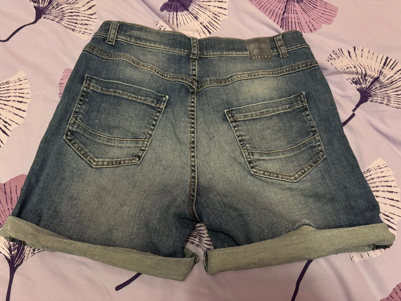 Pantaloncini di jeans donna sisley taglia S 2