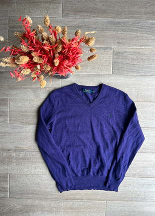 Pull Col V Ralph Lauren Violet Taille L 100% Laine de Merinos, marke: Ralph Lauren, zustand: Sehr gut, größe: L, 24,99 €, 26,94 € inklusive Vinted-Käuferschutz