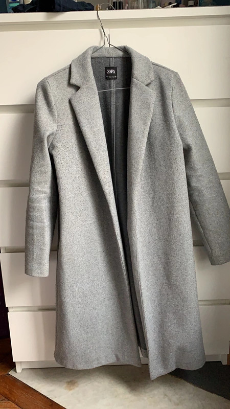 manteau zara gris
