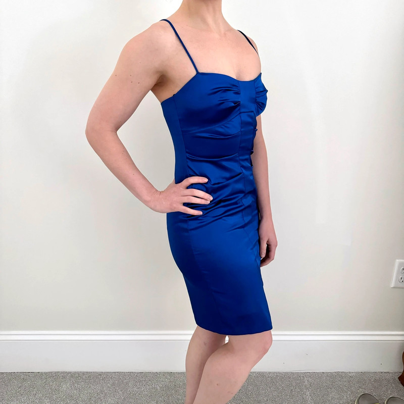 jump apparel by wendye chaitin royal cobalt blue cocktail dress 4