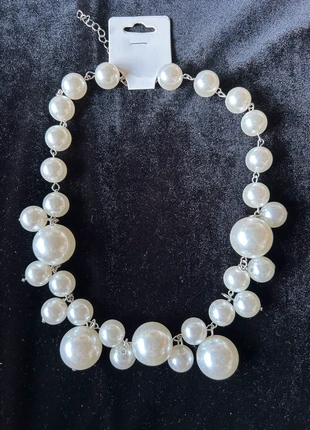 Elegant Imitation Pearl Necklace - Adjustable Length - New, estado: Nuevo con etiquetas, 6,00 €, 7,00 € Protección al comprador incluida