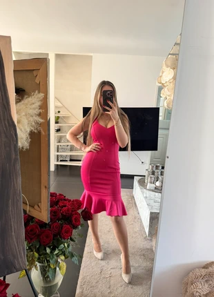 Hot pink fuchsia summer midi dress Jane norman size 34 XS new, merk: Jane Norman, staat: Nieuw zonder prijskaartje, maat: XS / 34 / 6, € 27,50, € 29,58 inclusief Kopersbescherming