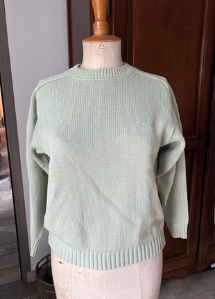 Pull court vert amande femme 42, brand: basic line, condition: Very good, size: XL, €3.00, €3.85 includes Buyer Protection