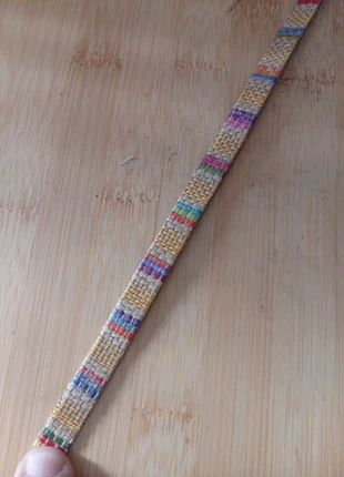 1 Metro de Tíra plana de 10mm Lino Multicolor amarillo, marque: NO LABEL, état: Très bon état, 3,00 €, 3,85 € Protection acheteurs incluse