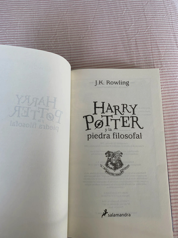 Libro Harry Potter y La Piedra Filosofal