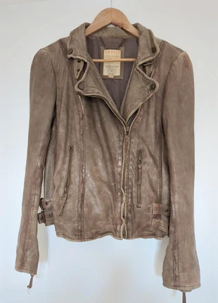 Veste en cuir Esprit femme vintage marron clair T36/38, marca: Esprit, estado: Muy bueno, tamaño: S / 36 / 8, 40,00 €, 42,70 € Protección al comprador incluida