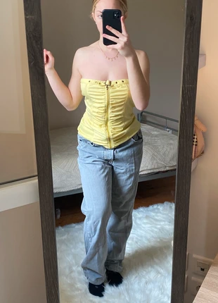 bustier à zip jaune y2k, brand: y2k, condition: Good, size: S / 36 / 8, €4.99, €5.94 includes Buyer Protection