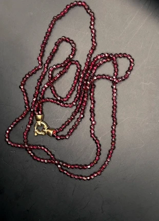 Collana di Granati naturali con chiusura argento, marque: Argento, état: Très bon état, 63,33 €, 67,20 € Protection acheteurs incluse