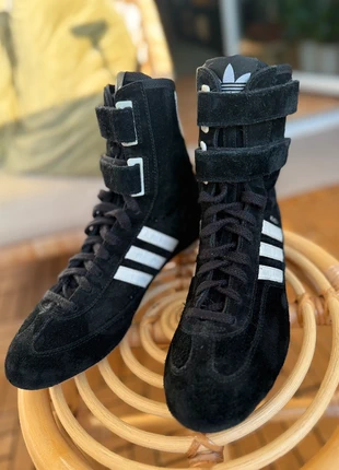Adidas Monza Vintage 2004 Rare Y2K Wrestling Boxing Boots Sammler Sneaker, merk: Vintage Dressing, staat: Heel goed, maat: 41, € 66,00, € 70,00 inclusief Kopersbescherming