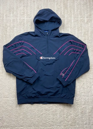Veste coupe vent Champion vintage avec logo relief rose et bleu marine - taille XL, marca: Champion, estado: Muito bom, tamanho: XL, €40.00, €42.70 inclui Proteção do Comprador