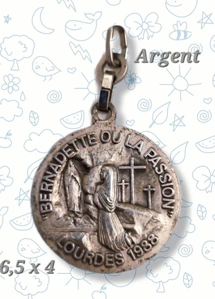 Médaille de Lourdes Argent 1988 collection religieuse porte bonheur, staat: Heel goed, € 40,00, € 42,70 inclusief Kopersbescherming