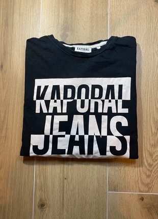 T-shirt Kaporal | Taille M | noir et blanc floqué, marque: Kaporal, état: Très bon état, taille: M, 4,00 €, 4,90 € Protection acheteurs incluse