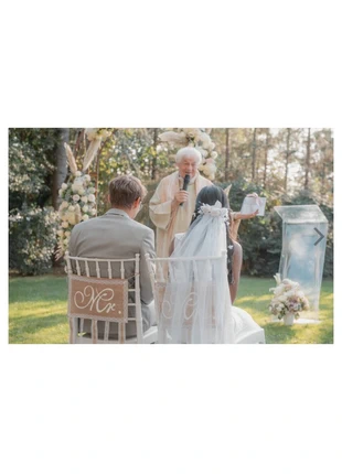 Déco chaises des mariés Mr & Mrs - toile de jute, marca: Mariage, estado: Muito bom, €5.00, €5.95 inclui Proteção do Comprador