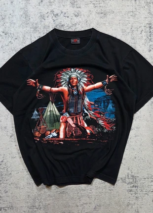 🪶 T-shirt SP Vintage Chef Amérindien Noir L, brand: Vintage Dressing, condition: Very good, size: L, €29.95, €32.15 includes Buyer Protection Pro