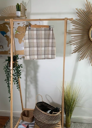 Jupe beige/marron à carreaux Shein taille XS/34, brand: Shein, condition: Very good, size: XS / 34 / 6, €5.00, €5.95 includes Buyer Protection Pro