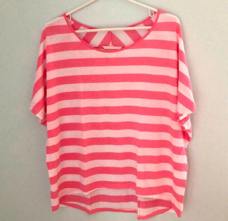 Victoria’s Secret Oversized Striped Top size SP 1