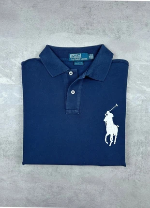 Polo Ralph Lauren Chief keef homme coton bleu marine slim fit logo blanc + n°3 manche | Taille M, marque: Ralph Lauren, état: Neuf sans étiquette, taille: M, 18,00 €, 19,60 € Protection acheteurs incluse