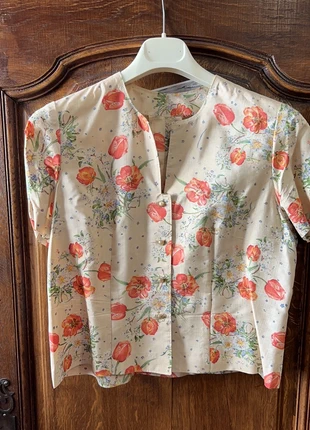 Chemisier pire soie de créatrice boutons chouette, brand: SOIE, condition: New without tags, size: M / 38 / 10, €15.00, €16.45 includes Buyer Protection