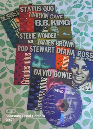 🌺 Lote colección CD's Grandes Mitos, Bowie, Rod Stewart. Cadeaux musique🎵, condizioni: Ottime, €6.00, €7.00 include la Protezione acquisti