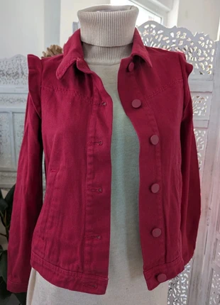 Veste Naf Naf bordeaux Épaules froncées Taille 36 – 100% coton tendance, brand: Naf Naf, condition: Very good, size: S / 36 / 8, €29.99, €32.19 includes Buyer Protection Pro