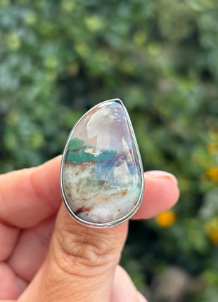 Chrysopraas Edelsteenring maat 19.5, marca: Mineralogie, estado: Novo sem etiquetas, tamanho: 19,4 mm Ø / 22,5, €24.99, €26.94 inclui Proteção do Comprador