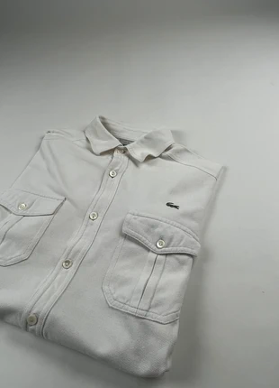 chemise lacoste manche courte blanche cargo shhit logo brodé vintage S, brand: Lacoste, condition: Very good, size: S, €25.00, €26.95 includes Buyer Protection