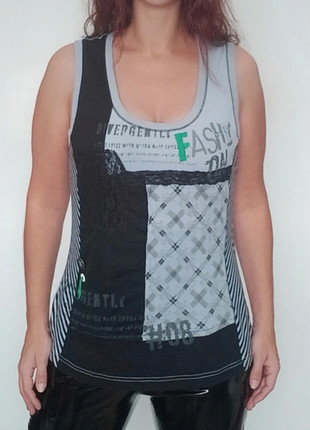 Débardeur été casual patchwork taille 42, brand: Taifun, condizioni: Ottime, taglia: XL / IT 46 / EU 42, €8.00, €9.10 include la Protezione acquisti Pro