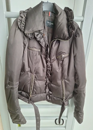 Giacca trapuntata marrone - taglia L - zip e tasche - cinta in vita, état: Neuf sans étiquette, taille: L / 40 / 12, 5,00 €, 5,95 € Protection acheteurs incluse