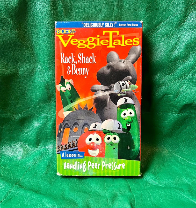 VeggieTales Rack Shack and Benny VHS Tape 1998 Lesson on Handling Peer ...