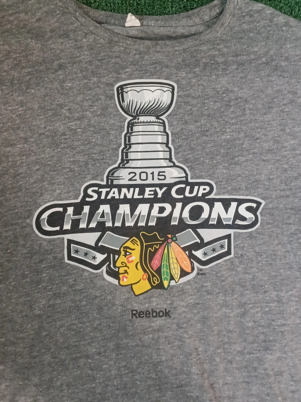 2015 Chicago Blackhawks Stanley Cup Champions T Shirt Size XL 2