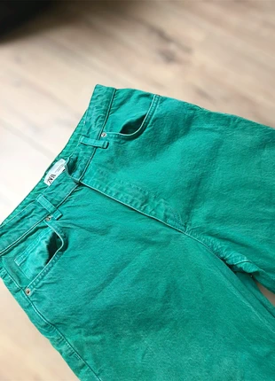 Jean vert Zara, marca: Zara, estado: Muito bom, tamanho: S / 36 / 8, €7.00, €8.05 inclui Proteção do Comprador