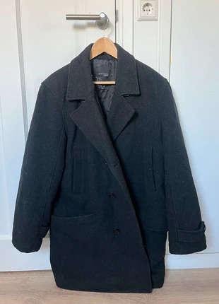 Dark grey wool coat, marque: Bon'A Parte, état: Très bon état, taille: XL, 12,00 €, 13,30 € Protection acheteurs incluse