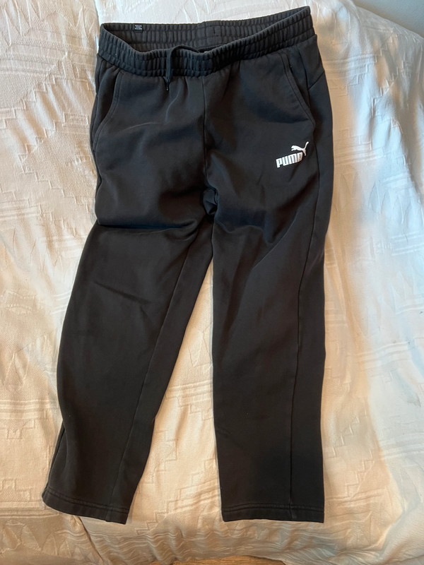 Puma Black Straight Ankle Sweatpants Mens L 1