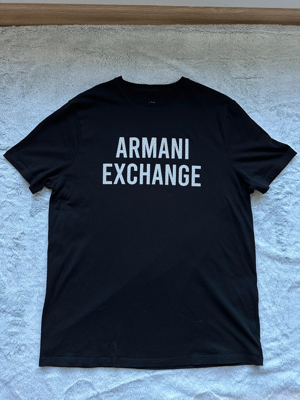Męski T-shirt Armani Exchange logo 3D 1