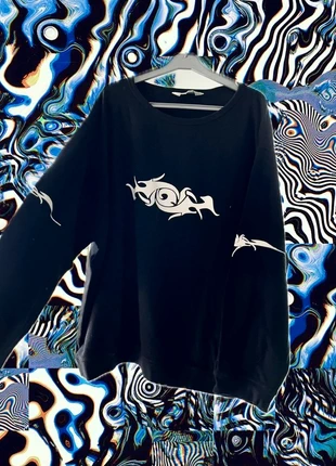 Oversize technowear y2k sweat-shirt unisexe, marke: Alternative, zustand: Sehr gut, größe: XL / 42 / 14, 12,90 €, 14,25 € inklusive Vinted-Käuferschutz