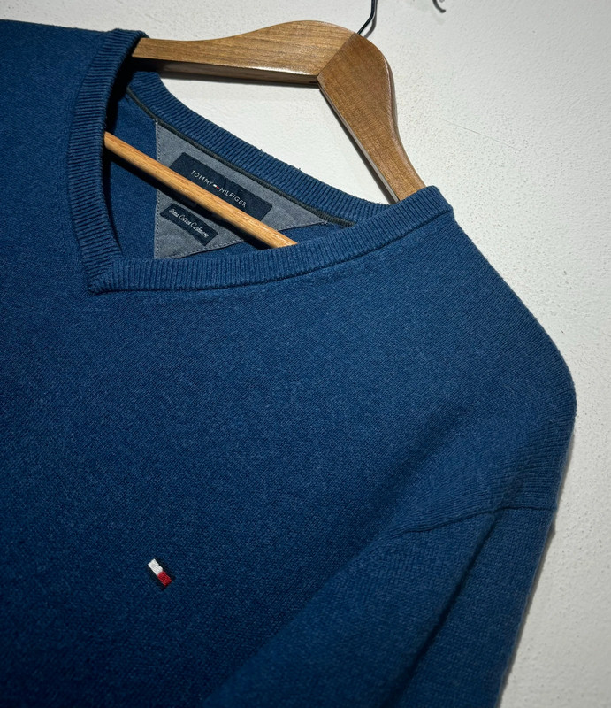 Tommy Hilfiger pullover scollo a V blu 5