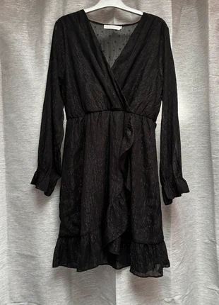 Robe noire taille 38, robe de Noel, robe de nouvel an, robe de fête, robe de soirée, merk: Version Feminin, staat: Heel goed, maat: M / 38 / 10, € 7,00, € 8,05 inclusief Kopersbescherming
