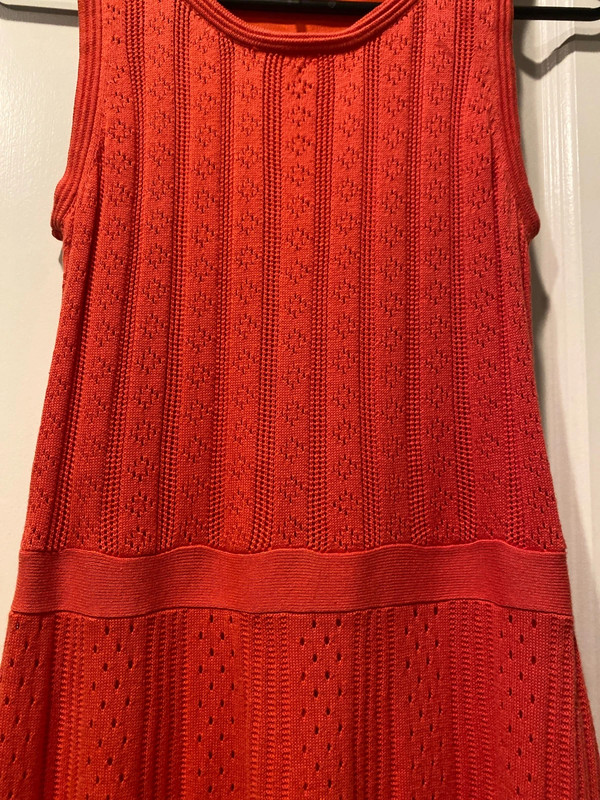 Trina Turk Orange Knit Mini Dress 3