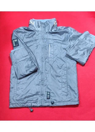 Chaqueta Cortavientos Impermeable Forrada Crosshatch Black Label Gris Acero, talla S, marca: Crosshatch, estado: Muy bueno, tamaño: S, 5,00 €, 5,95 € Protección al comprador incluida