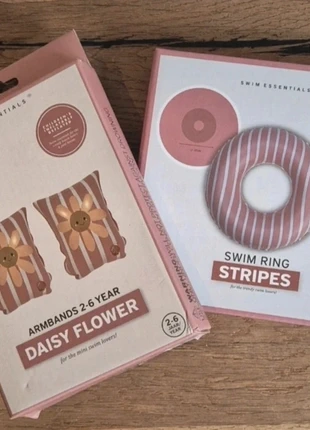 Set van 2 | Zwembandjes 2-6 jaar | Zwemring 55 cm | Roze | Bloem, merk: Swim Essentials, staat: Nieuw met prijskaartje, maat: 3 jaar / 98 cm, € 17,50, € 19,08 inclusief Kopersbescherming Pro