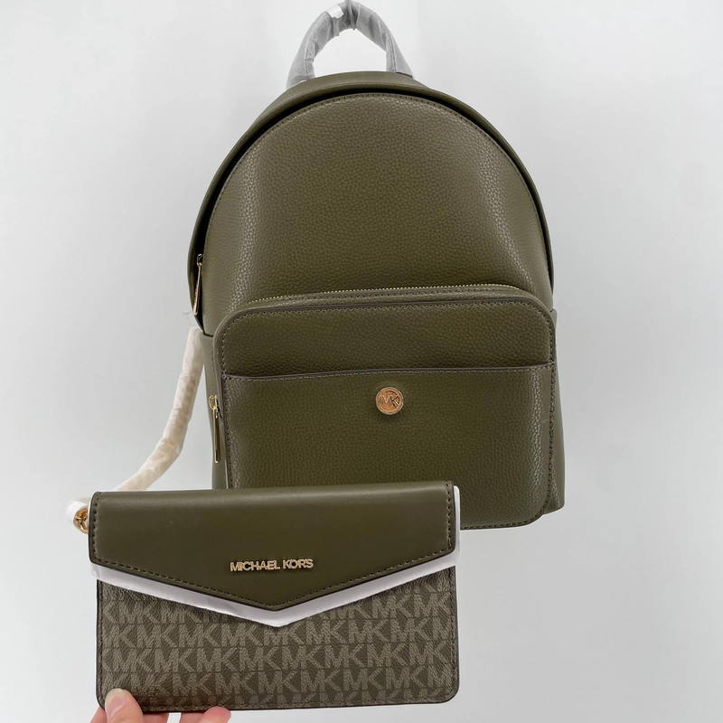 Michael kors backpack olive green hotsell