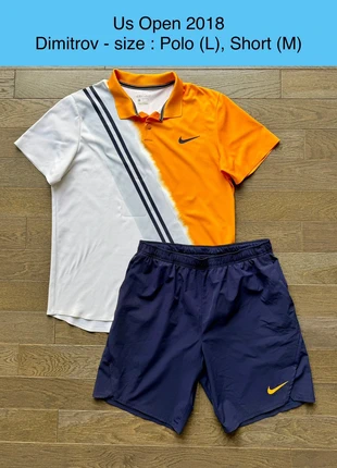 Us Open 2018 - tenue de tennis Nike - Dimitrov - taille M/L, marke: Nike, zustand: Sehr gut, größe: L, 109,99 €, 116,19 € beinhaltet Vinted-Käuferschutz Pro