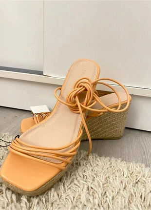 Sandales espadrilles avec lanières orange Pimkie, marca: Pimkie, estado: Nuevo con etiquetas, tamaño: 39, 10,00 €, 11,20 € Protección al comprador incluida