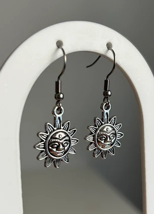 pendientes plateados sol, état: Neuf avec étiquette, 6,00 €, 7,00 € Protection acheteurs incluse