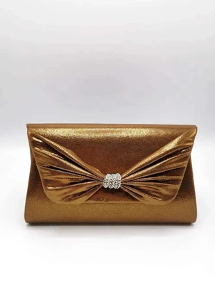 Michelle Moon - Pochette à noeud - Dorée, marque: MICHELLE MOON, état: Neuf avec étiquette, 11,00 €, 12,25 € Protection acheteurs (Pro) incluse