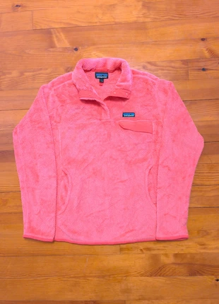 Polaire Femme - Synchilla - Col à boutons - Patagonia - Rose - Taille L, merk: Patagonia, staat: Heel goed, maat: L / 40 / 12, € 57,99, € 61,59 inclusief Kopersbescherming