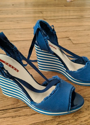 Espadrilles Prada Sport Bleu cobalt 40, brand: Prada, condition: Very good, size: 40, €60.00, €63.70 includes Buyer Protection
