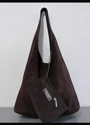 Sac besace cuir chocolat Italie, brand: The Genuine Leather, condizioni: Nuovo senza cartellino, €40.00, €42.70 include la Protezione acquisti