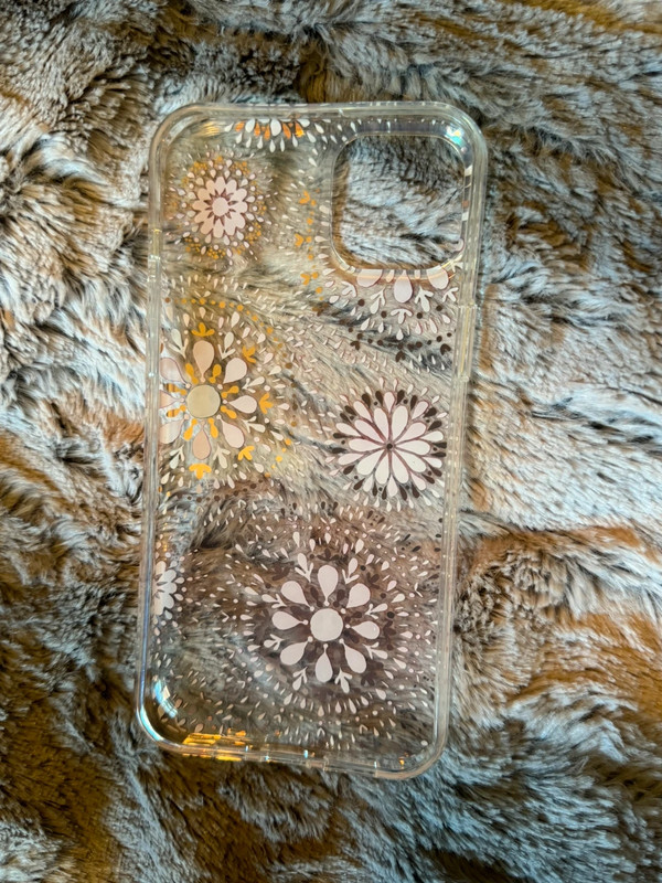 Pink and gold floral iPhone 14 Plus case 2