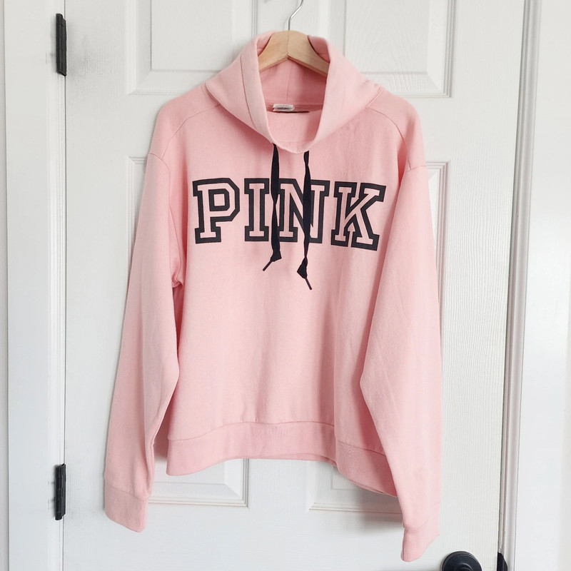 Victoria's Secret Pink Everyday Lounge Cowl Neck Pullover Hoodie 1